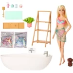 Set de joc Barbie® Papusa - Baie cu accesorii MATTEL