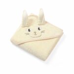 Prosop de baie Terry cu urechi BUNNY EARS cream 100 x 100 Babyono