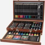 Set creativ desen multifunctional in cutie de lemn Nassau 97 piese Grafix