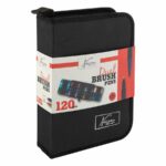 Set 120 markere Nassau Fine Art cu 2 capete tip liner si pensula in etui GRAFIX