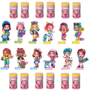 Papusa surpriza cu 3 fete, mascota si accesorii Kookyloos S1 - imagine 2