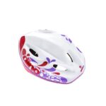 Casca protectie Alb/ roz Dino Bikes