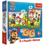 Trefl Puzzles - "2in1 + memos" - PAW Patrol team in action / Viacom PAW Patrol
