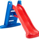 Tobogan mediu pliabil albastru-rosu Little Tikes