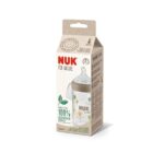 NUK Sticluta Nature plastic 260 ml+tetina silicon 0-6 luni (M)