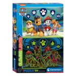 Puzzle Marvel Paw Patrol Glowing, 104 piese Clementoni