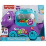 Jucarie de impins si tras Poppin Triceratops Fisher Price MATTEL