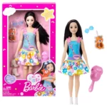 Papusa Barbie "Prima mea Barbie" bruneta cu o veverita Mattel