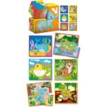 Montessori 2in 1 Cuburi si Puzzle LISCIANI - imagine 2
