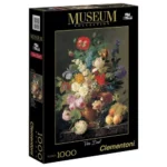 Puzzle - Van Dael, Vaza cu flori, 1000 piese Clementoni