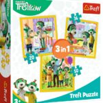 Trefl Puzzles 3in1 It`s fun together / KAZSTUDIO SA Rodzina Treflik?w DT