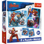 Trefl Puzzles 2w1 + memos Heroes in the action / Disney Marvel The Avengers