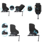 Scaun auto Rotativ 360 Graco Turn2Me Charcoal pina la 4 ani (0-18 kg) - imagine 7