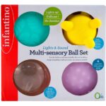 Set 4 Mingi Senzoriale pentru Bebelusi INFANTINO