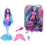 Papusa Mermaid Barbie" Malibu " Cu animale de companie si accesorii MATTEL