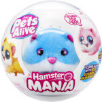 Jucarie de plus Hamster albastru Interactiv Pets Alive S1 Hamster Mania
