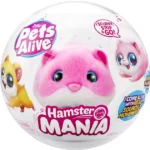 Jucarie de plus Hamster roz Interactiv Pets Alive S1 Hamster Mania