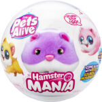 Jucarie de plus Hamster violet Interactiv Pets Alive S1 Hamster Mania