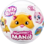 Jucarie de plus Hamster portocaliu Interactiv Pets Alive S1 Hamster Mania