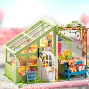 Puzzle 3D din lemn Spring Encounter Flowers ROBOTIME — изображение 2