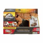 Figurina transformer Jurassic World Tyrannosaurus T Rex Dinosaur in Truck MATTEL