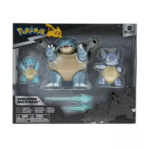 Set 3 Figurine Select Evolution (Squirtle, Wartortle and Blastoise) POKEMON JAZWARES