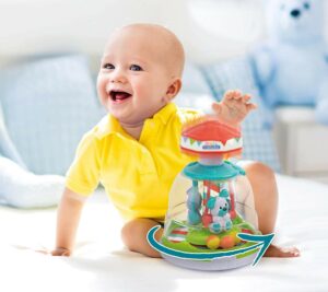 Jucarie Rotativa cu Animalute 9m+ CLEMENTONI - imagine 2