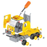 Masina de constructie Macara sun/lum Funky Toys - imagine 3