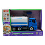 Masina de constructie Masina transport apa ,sun/lum Funky Toys - imagine 3