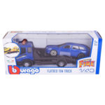 Set de joaca Evacuator cu model auto AUDI A6 AVANT Bburago (1:43) - imagine 6