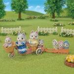 Familia Husky Family Sylvanian Families - imagine 3