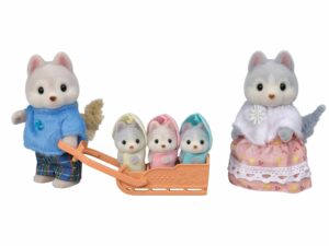 Familia Husky Family Sylvanian Families - imagine 2