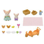 Set de joaca Sunny Picnic Set -Fennec Fox Sister  and  Baby Sylvanian Families - imagine 4
