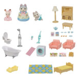 Casuta mare cu lumina 2 etaje Gift Set Sylvanian Families - imagine 5