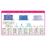 Set creatie Margele -AQB Deluxe Creation Box 1400 buc. AQUABEADS - imagine 5