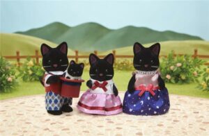 Familia Midnight Cat Family Sylvanian Families - imagine 3