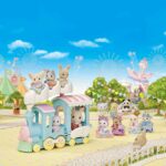 Trenuti cu figurima Clouds rainbow train Sylvanian Families - imagine 6