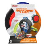 Set portabil intr-o roata Sectie de pompieri, rosu Funky Toys