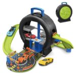 Set portabil intr-o roata Pista de curse, verde Funky Toys — изображение 2