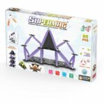 Set de constructie magnetic TECHNICOLOR 85 piese Supermag