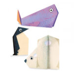 Set Creativ Origami animale polare Djeco - imagine 4