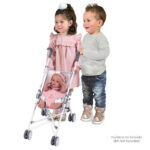 Carucior de plimbare p/u papusa FUNNY roz - 42 cm DeCuevas — изображение 2