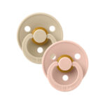 Suzeta din latex 0-6 luni 2-Pack Blush/Vanilla Bibs — изображение 3