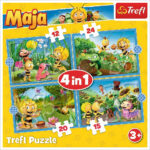 Puzzle - "4in1 (12, 15, 20, 24)" - Maya the Bee adventures Trefl — изображение 2