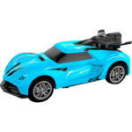 Masina cu telecomanda Spray Car- Sport (albastru, 1:24, cu efecte luminoase si de fum)