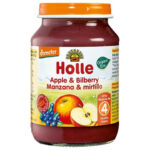 Piure Holle Bio Organic de mere si afine (4 luni+) 190g