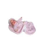 Papusa bebe interactiva KIKA in patura roz 27cm Antonio Juan — изображение 2