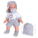 Papusa bebe interactiva Petit cu rucsac 27cm Antonio Juan — изображение 2