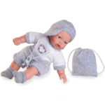 Papusa bebe interactiva Petit cu rucsac 27cm Antonio Juan — изображение 3
