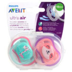 Suzeta din silicon Girl 18m+ 2 buc Avent